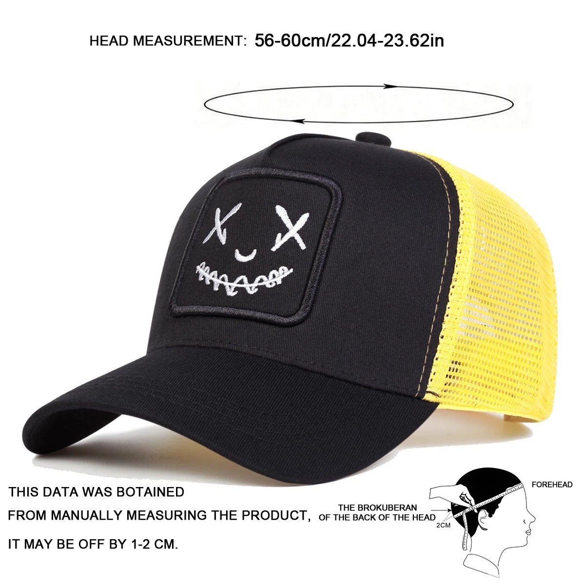 Unisex Personality Embroidery Baseball Net Caps Spring and Summer Outdoor Adjustable Casual Hats Sunscreen Hat Sports Golf Cap - The Discount Plug