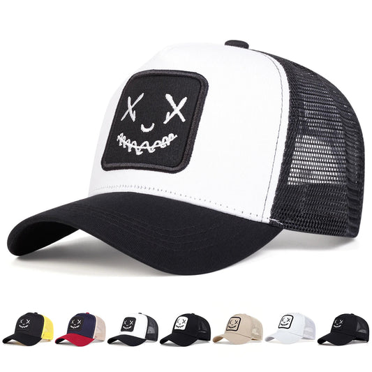 Unisex Personality Embroidery Baseball Net Caps Spring and Summer Outdoor Adjustable Casual Hats Sunscreen Hat Sports Golf Cap - The Discount Plug