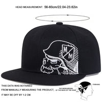 Unisex Skeleton Embroidery Baseball Cap Women Outdoor Sports Flat Hats Men Fashion Men Hip Hop Snapback Caps Sunscreen Hat - The Discount Plug