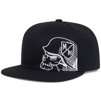 Unisex Skeleton Embroidery Baseball Cap Women Outdoor Sports Flat Hats Men Fashion Men Hip Hop Snapback Caps Sunscreen Hat - The Discount Plug