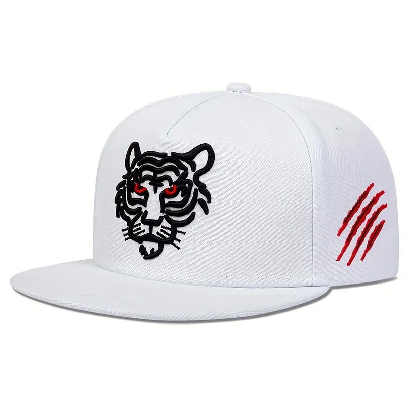 Unisex Tiger Embroidery Hip - hop Hats Spring And Autumn Outdoor Adjustable Sports Casual Baseball Caps Sunscreen Hat - The Discount Plug