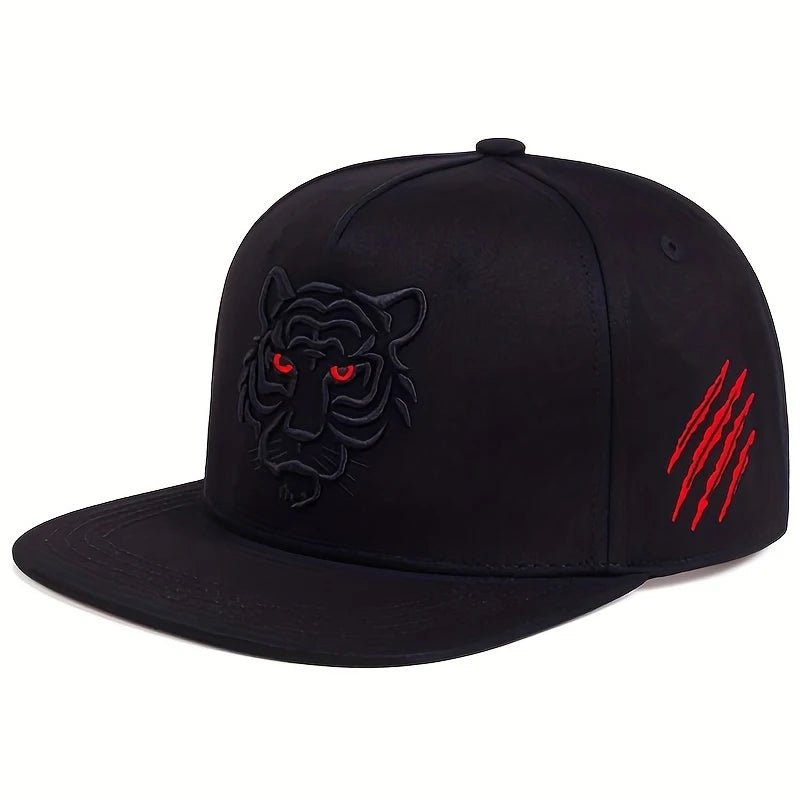 Unisex Tiger Embroidery Hip - hop Hats Spring And Autumn Outdoor Adjustable Sports Casual Baseball Caps Sunscreen Hat - The Discount Plug