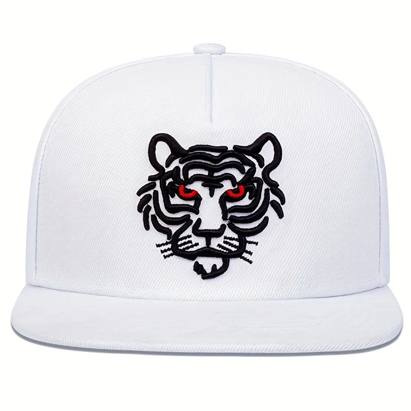 Unisex Tiger Embroidery Hip - hop Hats Spring And Autumn Outdoor Adjustable Sports Casual Baseball Caps Sunscreen Hat - The Discount Plug