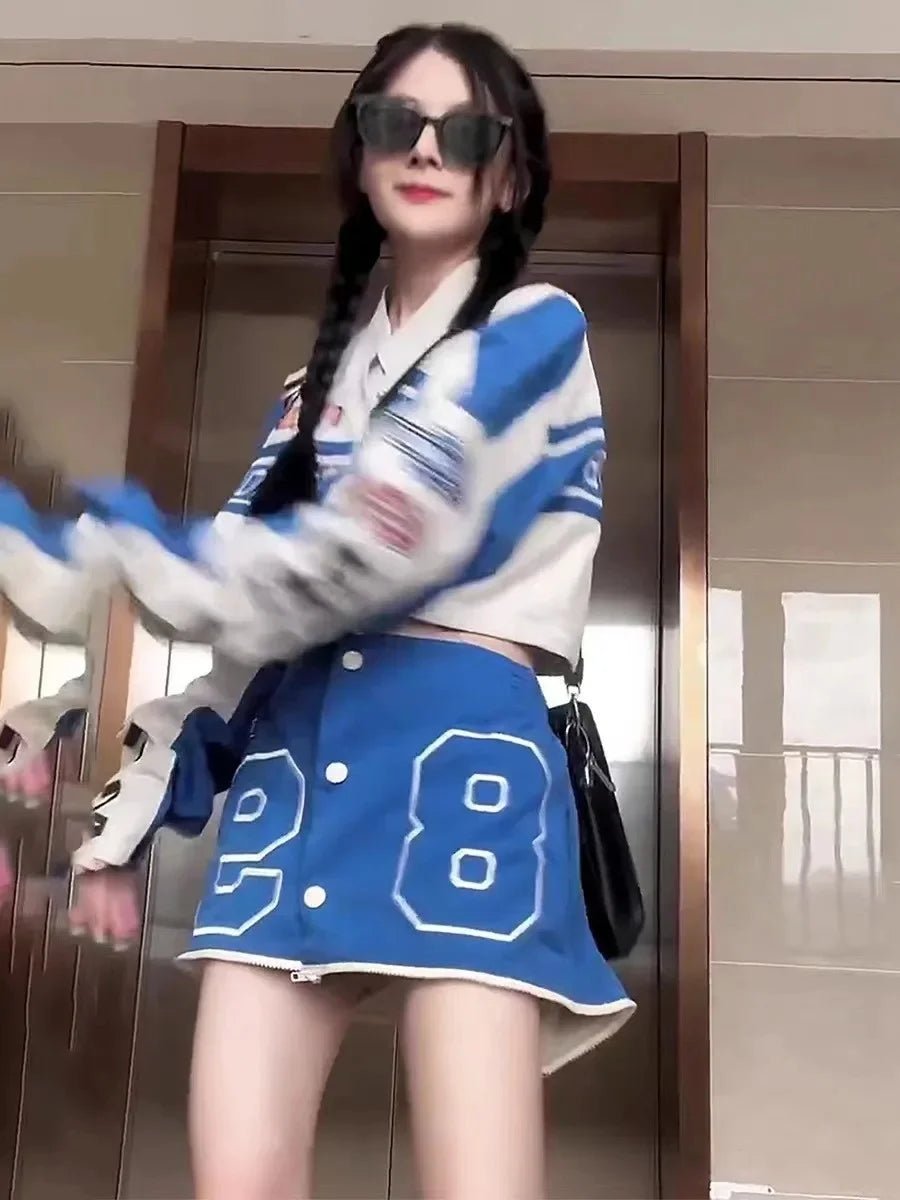 Vintage American Racing Motorcycle Baseball Jacket Outerwear Women's Autumn Thin Detachable Couple Set Stand Collar Full Sleeve - The Discount Plug