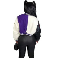 WB9121 Women's Screw Thread Ballpark Jacket Crew Neck Regular Fit Spring Autumn New Style Clothing From China Mainland - The Discount Plug