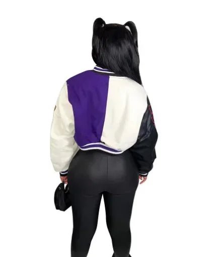 WB9121 Women's Screw Thread Ballpark Jacket Crew Neck Regular Fit Spring Autumn New Style Clothing From China Mainland - The Discount Plug