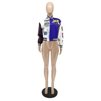 WB9121 Women's Screw Thread Ballpark Jacket Crew Neck Regular Fit Spring Autumn New Style Clothing From China Mainland - The Discount Plug