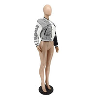 WB9121 Women's Screw Thread Ballpark Jacket Crew Neck Regular Fit Spring Autumn New Style Clothing From China Mainland - The Discount Plug