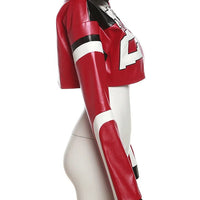 Weird Puss Faux Leather Varsity Jacket Women Hipster Letter Print Autumn Casual Sporty Wild Streetwear Uniform Trend Crop Coat - The Discount Plug