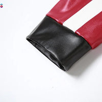 Weird Puss Faux Leather Varsity Jacket Women Hipster Letter Print Autumn Casual Sporty Wild Streetwear Uniform Trend Crop Coat - The Discount Plug