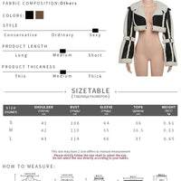 Weird Puss Furry Patchwork Women Crop Jacket Hipster Full Sleeve Open Stitch Hipster Streetwear Warm Outwear Basic Wild Coat - The Discount Plug