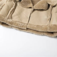 Weird Puss Furry Patchwork Women Crop Jacket Hipster Full Sleeve Open Stitch Hipster Streetwear Warm Outwear Basic Wild Coat - The Discount Plug