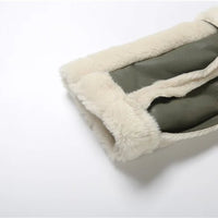 Weird Puss Furry Patchwork Women Crop Jacket Hipster Full Sleeve Open Stitch Hipster Streetwear Warm Outwear Basic Wild Coat - The Discount Plug