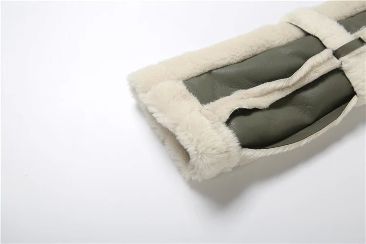 Weird Puss Furry Patchwork Women Crop Jacket Hipster Full Sleeve Open Stitch Hipster Streetwear Warm Outwear Basic Wild Coat - The Discount Plug