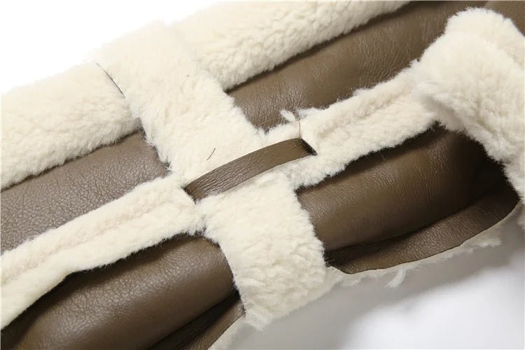 Weird Puss Furry Patchwork Women Crop Jacket Hipster Full Sleeve Open Stitch Hipster Streetwear Warm Outwear Basic Wild Coat - The Discount Plug