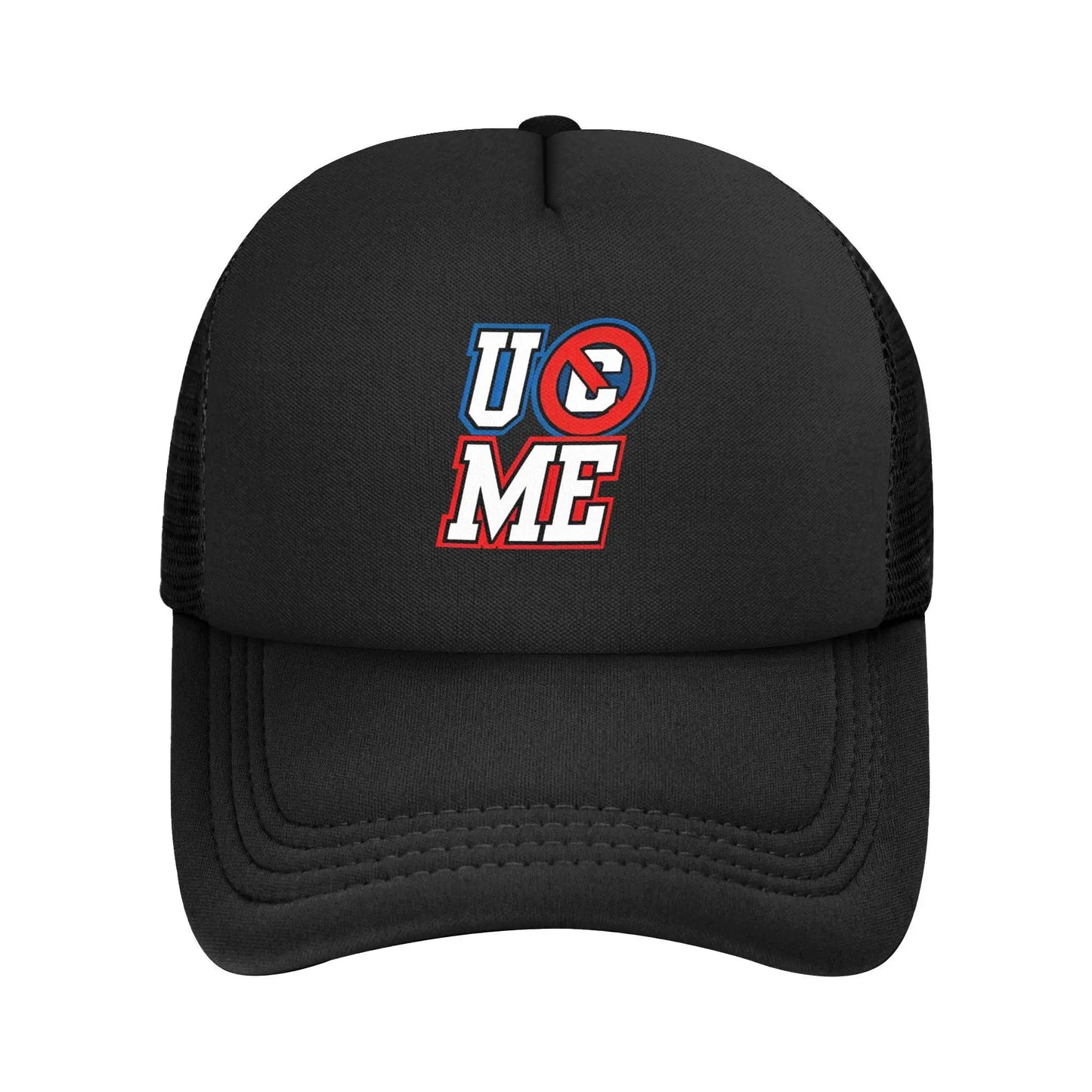 Wrestler John Cena Never Give Up Mesh Baseball Caps Men Women Retro Sun Hats Dad Hat Breathable Snapback Caps Trucker Cap - The Discount Plug