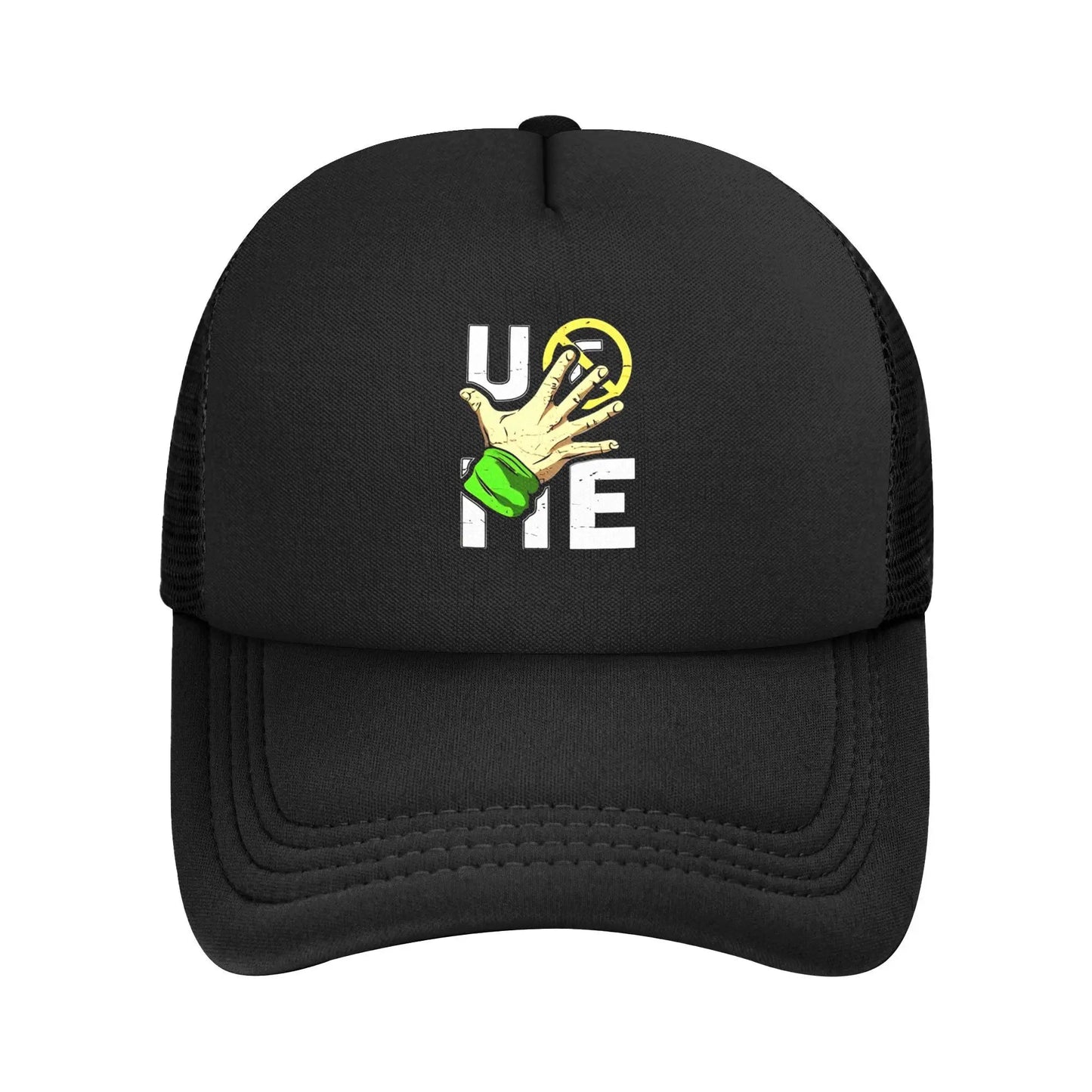 Wrestler John Cena Never Give Up Mesh Baseball Caps Men Women Retro Sun Hats Dad Hat Breathable Snapback Caps Trucker Cap - The Discount Plug