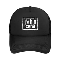Wrestler John Cena Never Give Up Mesh Baseball Caps Men Women Retro Sun Hats Dad Hat Breathable Snapback Caps Trucker Cap - The Discount Plug